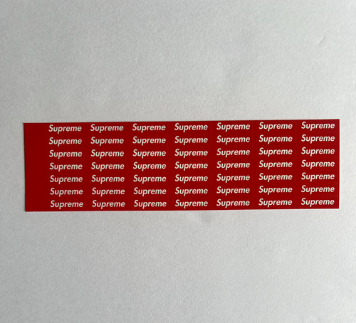 Foglio adesivo logo supreme - foglio,