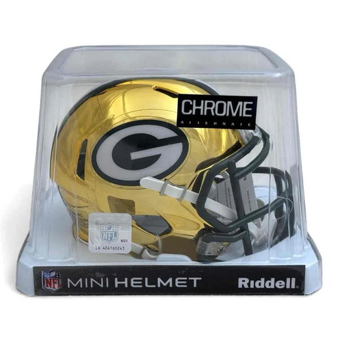 Mini casco cromato green bay - casco,